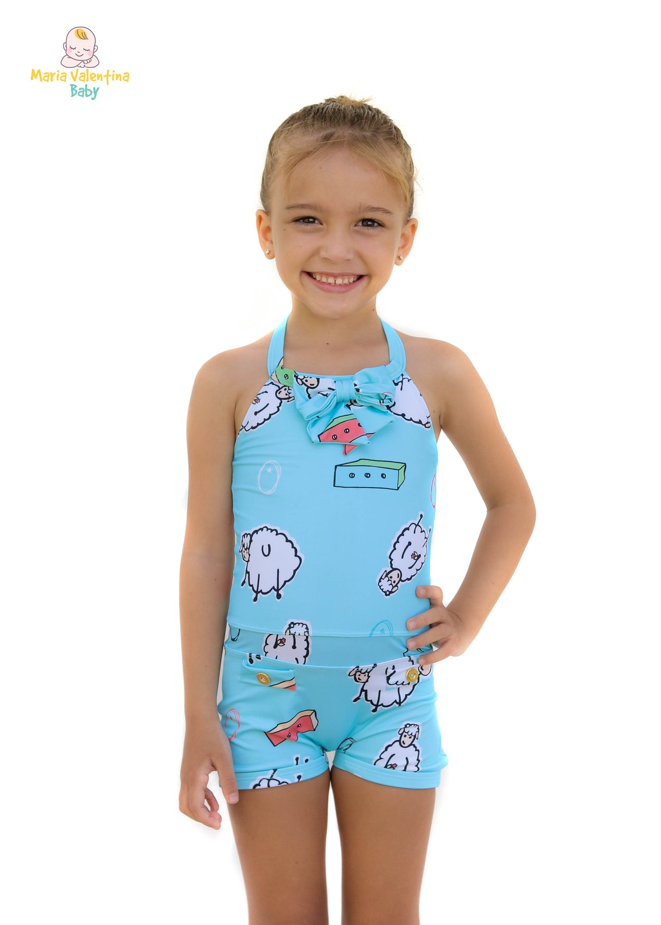 Moulemar Swimsuit-Sheep Pattern